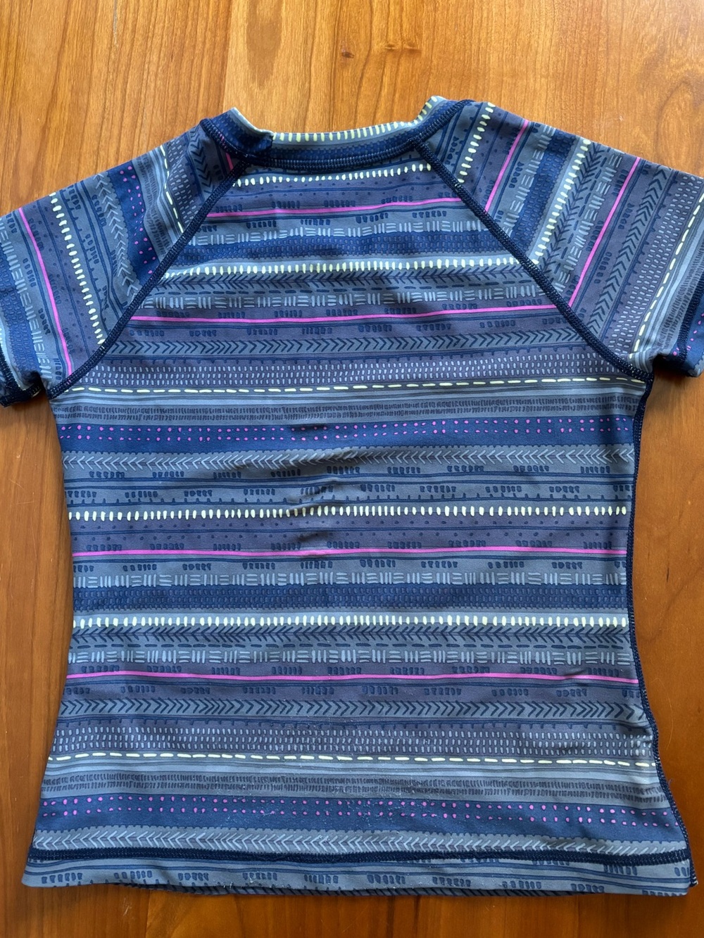 Tea Collection Navy Stripe & Pattern Kids Rashguard - Picture 3 of 4